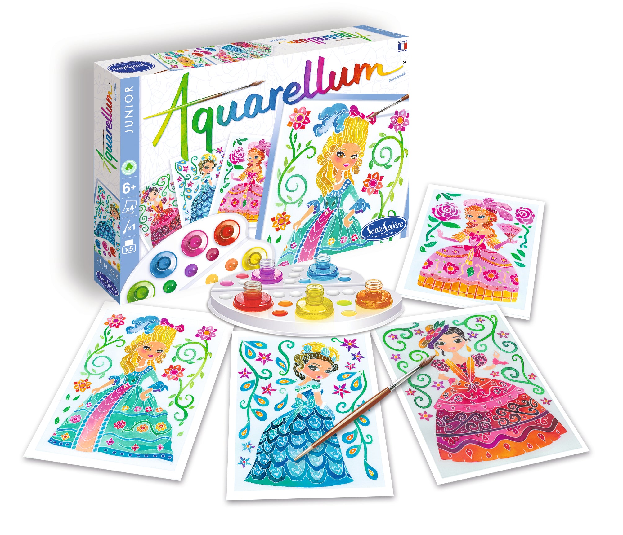水彩ぬりえ セット フランス製 【イラスト プリンセス】AQUARELLUM JUNIOR アクアレルム ジュニア - 株式会社アールエンタープライズ