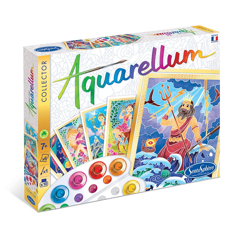 AQUARELLUM アクアレルム コレクターズ 水彩 塗り絵 セット イラスト：神話 - 株式会社アールエンタープライズ