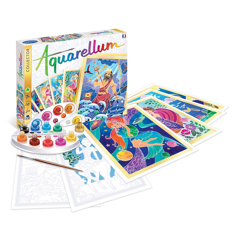 AQUARELLUM アクアレルム コレクターズ 水彩 塗り絵 セット イラスト：神話 - 株式会社アールエンタープライズ