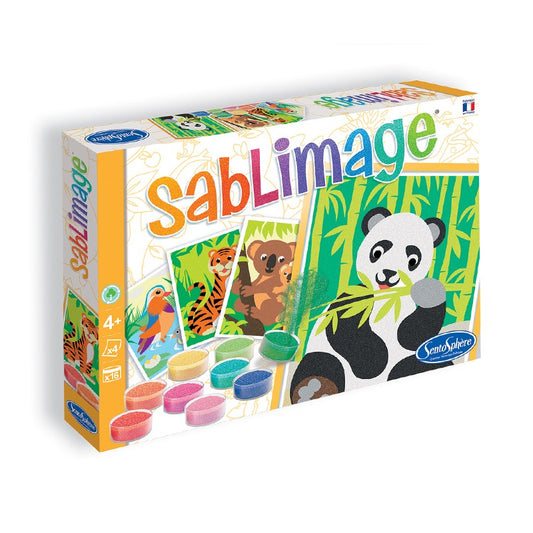 サンドアート セット  砂絵 フランス製 （イラスト どうぶつ園の人気もの）Sablimage サブリマージュ コンセプトBOX - 株式会社アールエンタープライズ