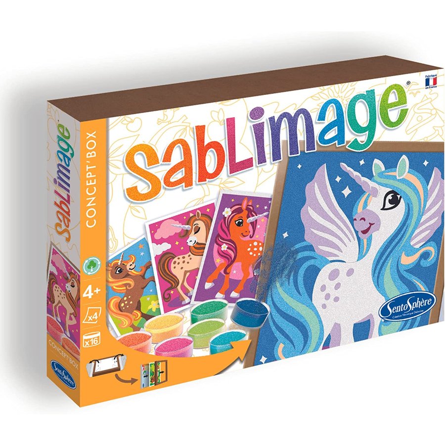 サンドアート セット  砂絵 フランス製 （イラスト ユニコーン）Sablimage サブリマージュ コンセプトBOX - 株式会社アールエンタープライズ
